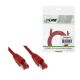 Cat6 SFTP patchkabel  0.5mtr Rood (pimf) Inline