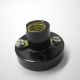 FITTING E14 MET SCHROEFAANSLUITING OP VOET (ZWART)