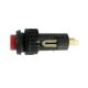 DRUKSCHAKELAAR RAFI 1XMAAK ROOD 250VAC 0.1A AFMETING:30X11MM