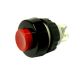 DRUK bouton RAFI 1XMAAK ROOD 250VAC 0.7A AFMETING:30X19MM