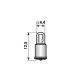 LENSLAMPJE TL1¼ / SM5s/8 1.5V 90mA AFMETING:12.5X4.4MMØ O.A.