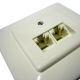 MODULAIR AANSLUITDOOS ANALOOG/ISDN 2-VOUDIG INBOUW