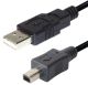 USB2.0 A verloopkabel USB-mini 4-pin M/M 1.8mtr*