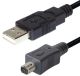 USB2.0 A verloopkabel USB-mini 8-pin  M/M 1.8mtr*