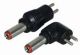 Voedings plug recht 5,5 x 1,5 mm verwisselbaar*