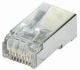 Cat6 RJ45 8/8-stekker voor ronde kabel afgeschermd