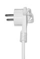 Haakse Schuko plug cee 7/7 naar C13-female 5.0 m wit