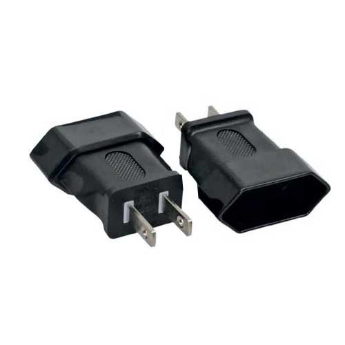 Netstekker adapter. contra euro plat > mannetje amerikaans