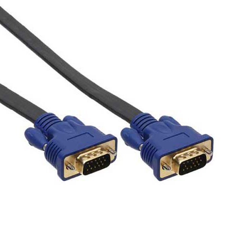 VGA HD 15 plat verbindingskabel HD15 M/M  0.3mtr.*