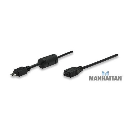 USB 2.0 B-Micro verlengkabel Micro B M/F 1.8 mtr zwart*