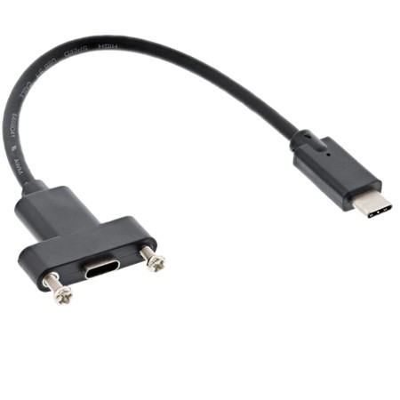 USB 3.1 C male>Usb 3.1 C female chassis 0.2 mtr