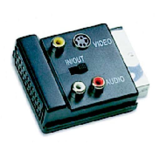 Scart verloopadapter scart >> cinch + s-vhs In/Out*