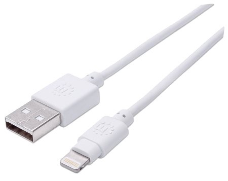 Apple iP5 Data/Lader kabel  Apple 8pin <> USB A  M/M. 1mtr