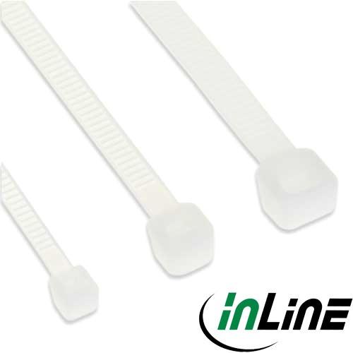 Kabel bundel band. lengte 100mm- breedte 2.5mm-naturel