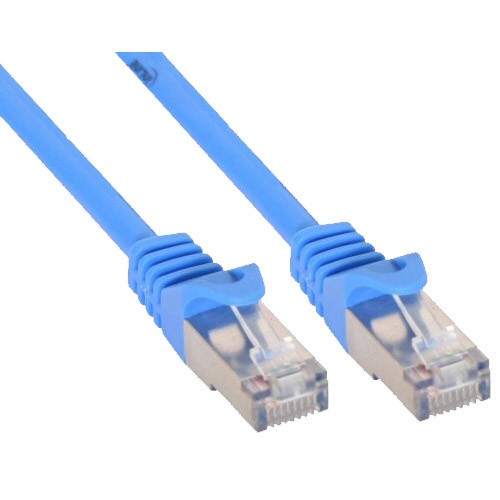 Cat5e U-UTP patchkabel Cu 0.30mtr Blauw Inline*