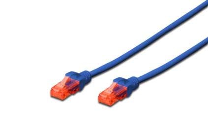 Cat6 U-UTP patchkabel PVC CU 0.25mtr Blauw Digitus Premium*