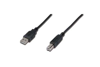 USB 2.0 A verbindingskabel USB B M/M 1mtr zwart*