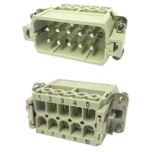 HARTING HAN10A MALE INZET 10POLIG