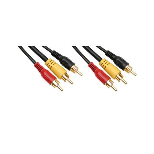 AUDIO-VIDEO KABEL 20 MTR 2+1 CINCH MALE<>2+1 CINCH MALE BU