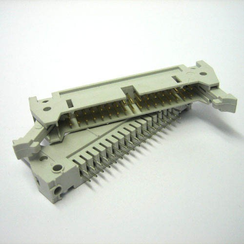 CONNECTOR HEADER RECHT 34POLIG 2X17 MET EJECTORS