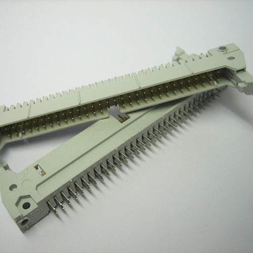 CONNECTOR HEADER RECHT 64POLIG 2X32 MET EJECTORS