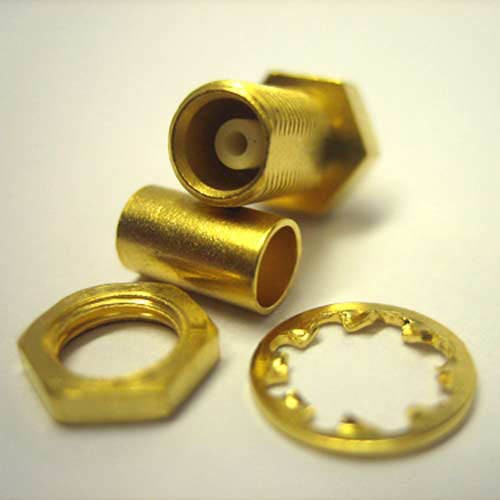MCX CONNECTOR FEMALE VERGULD chassisdeel voor RG174