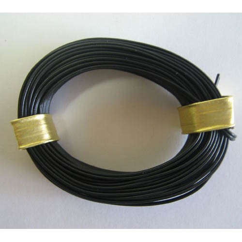 H0 2 ADERIGE LITZE 5MTR.ZWART