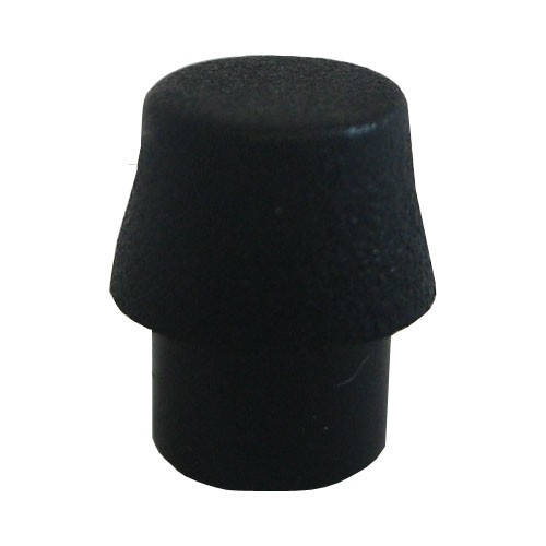 Pvc pootje voor het indrukken 9x5mm zwart per 100