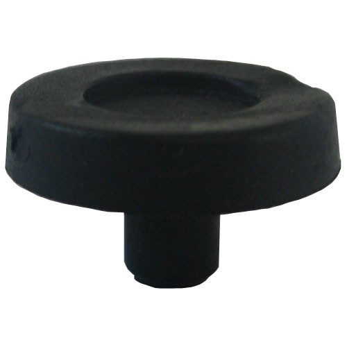 Pvc pootje voor het indrukken 17X3.5mm zwart per 100
