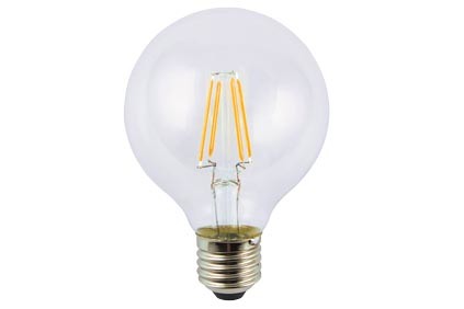 LED GloeiLamp grote bol model E27- 4W  warm wit-helder*