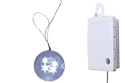 Kerst led bol Emeli met 10 daglicht led's -20cm*