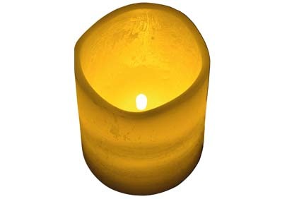 Led kaars hoogte 150mm voorzien van 1 flikker led*