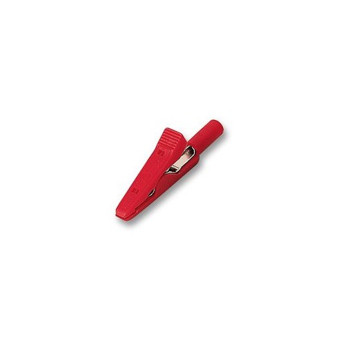 Krokodilleklem MA 1 rood Hirschmann