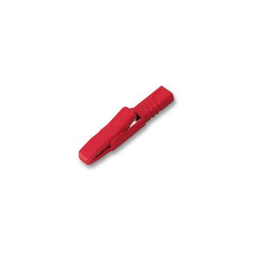 Krokodilleklem AK 2S rood Hirschmann