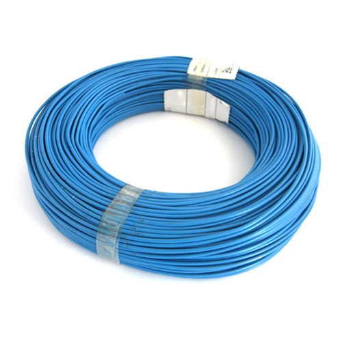 PVC-MONT.DRAAD 0.7MM2 BLAUW*