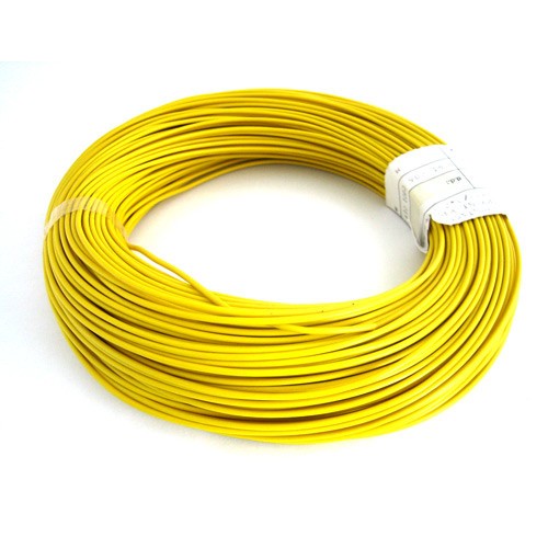 PVC-MONT.SNOER 0.7MM2 GEEL*