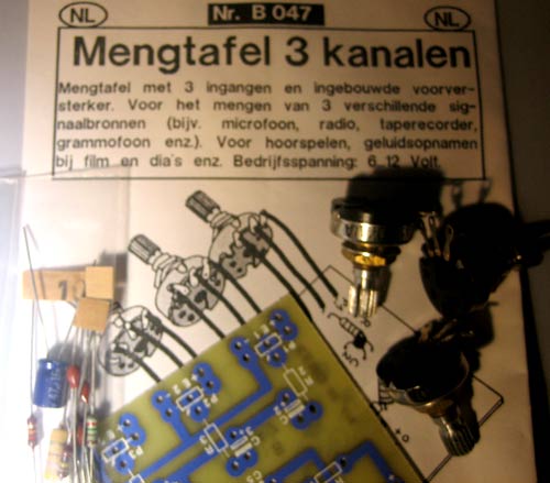 3 kanalen mengpaneel bouwpakket Kemo*