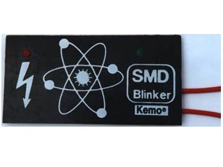 Led knipperlicht broche bouwpakket Kemo*