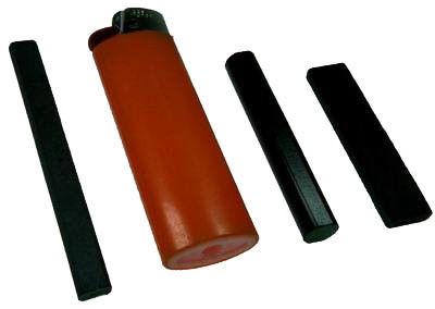 Ferriet-staaf 10X60mm niet helemaal rond Kemo