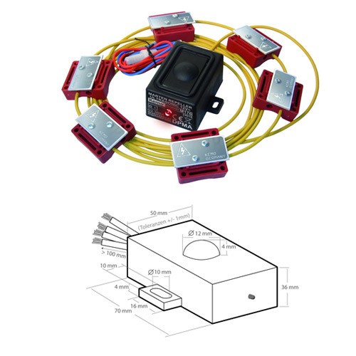 Marter verjager met geluid en hoogspanning ip65 module Kemo
