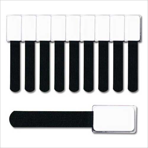 Klittenband Mini per set van 10- zwart- label the cable