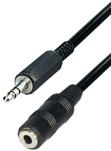 Audio verlengkabel 3.5mm Male <> Female Stereo 1.5mtr