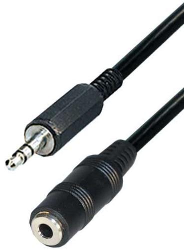 Audio verlengkabel 3.5mm Male <> Female Stereo 10mtr