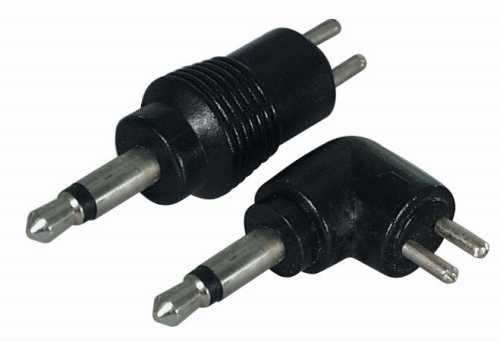 Voedingadapterstekker Haaks 3.5 mm *