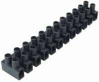 Kroonsteen 12-delige. zwart. Max. 400 V