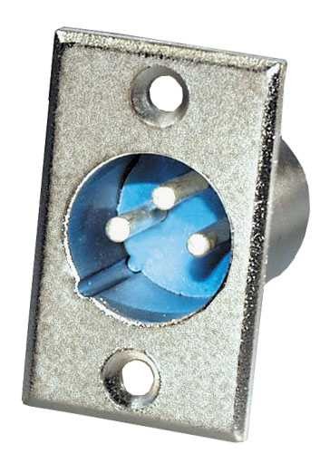 Cannon/XLR chassisdeel 3-polig male