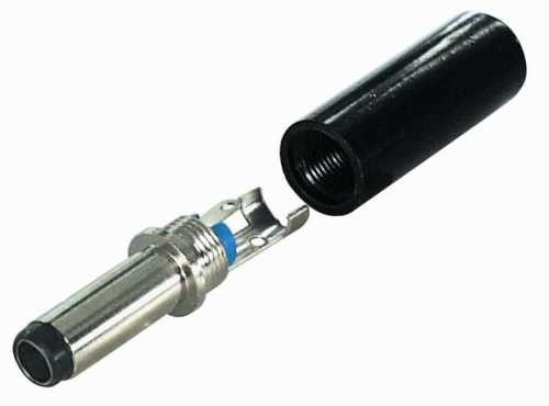 Voedingstekker 5,0 x 3,4 x 1 mm met middenpen per 100*