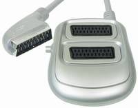 Scart plug naar 5x Scart female. 0.4 m
