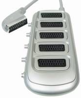Scart verbindingskabel male <> male 10-pin 10m