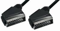 Scart verbindingskabel male <> male 3mtr  10-pins bezettin